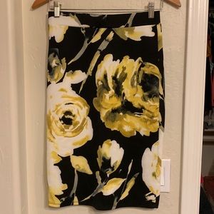 Floral pencil skirt